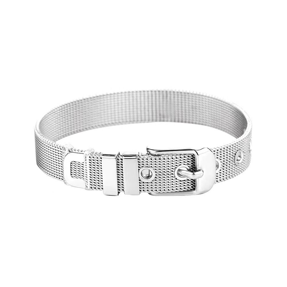 Women'S Accessories To Wear With Watch - Pulsera de malla de acero de
