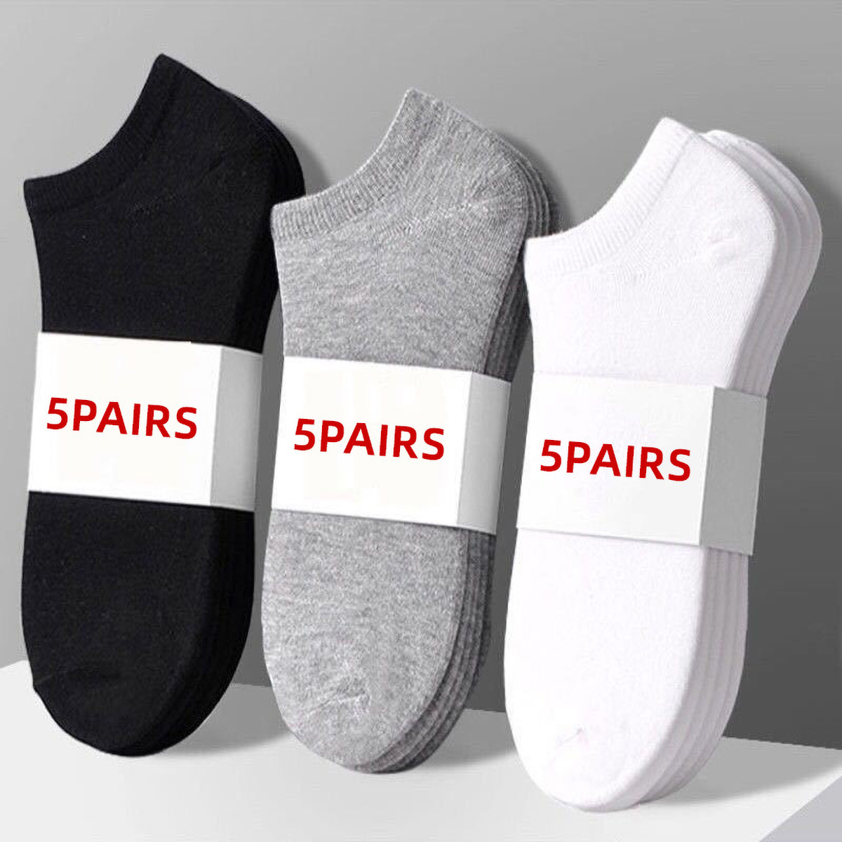 Women'S Ankle Accessories - 5 pares de calcetines náuticos informales