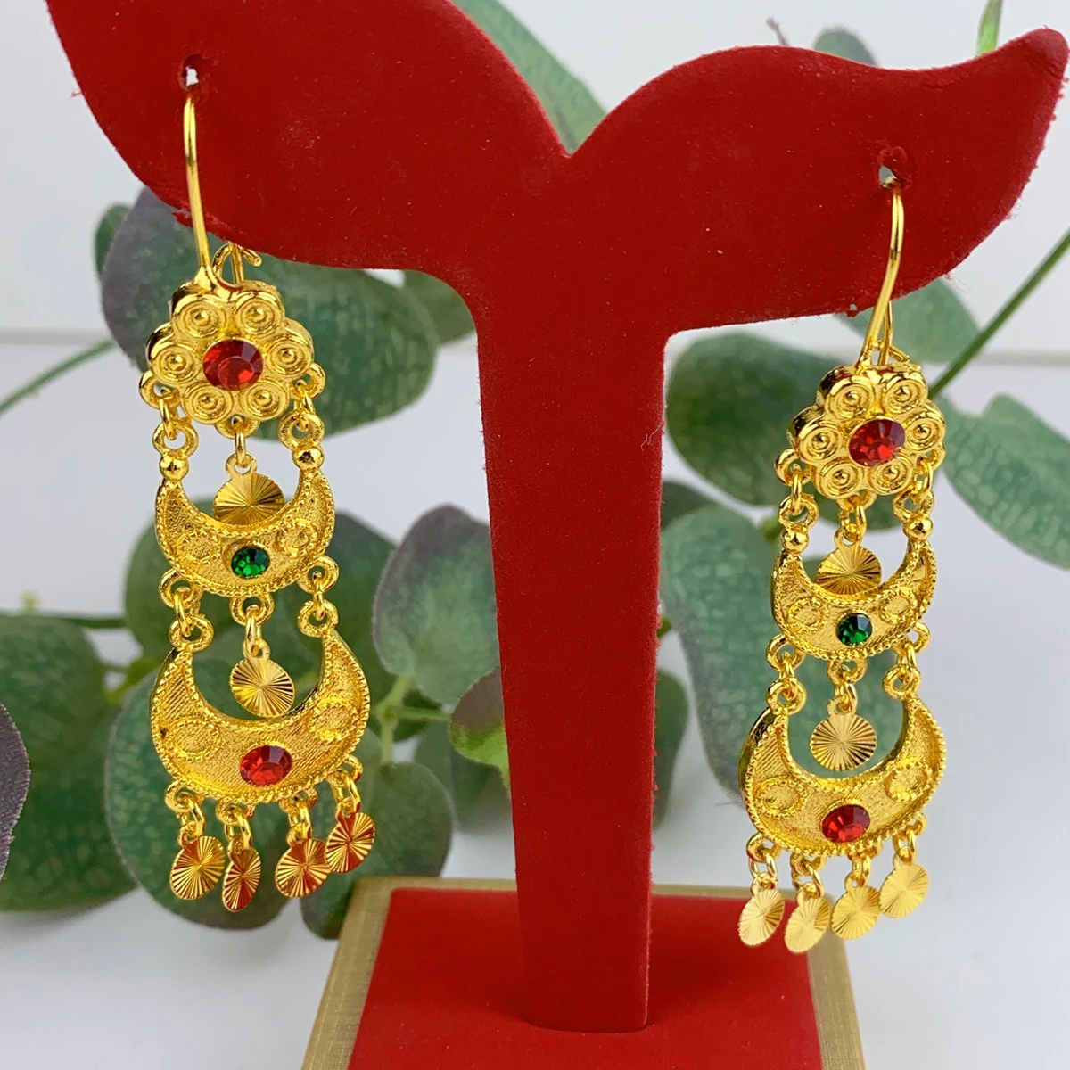 Women Accessories Dubai - Pendientes colgantes de gota indios, joyería