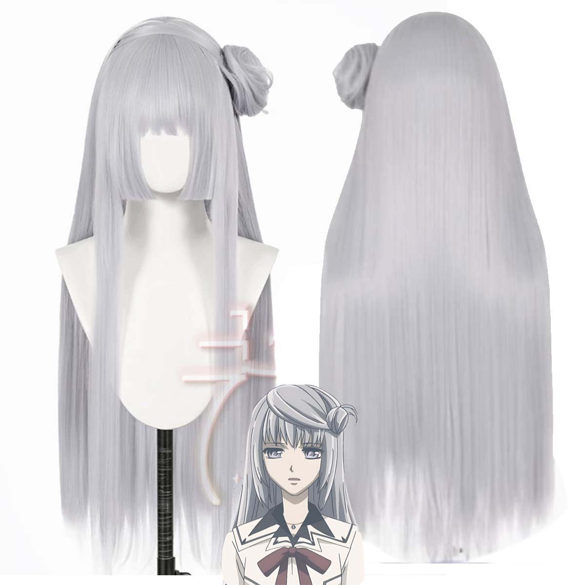 Women'S Vampire Accessories - Peluca de pelo sintético resistente al