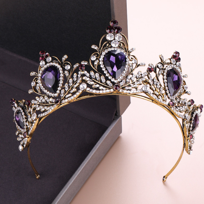 Women'S Accessories List - Elegante Corona de Tiara Barroca Vintage