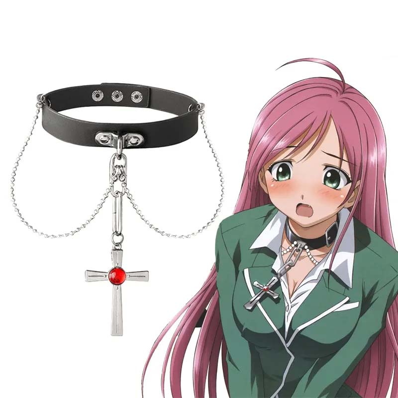 Women'S Vampire Accessories - Collar de cristal rojo de Rosario