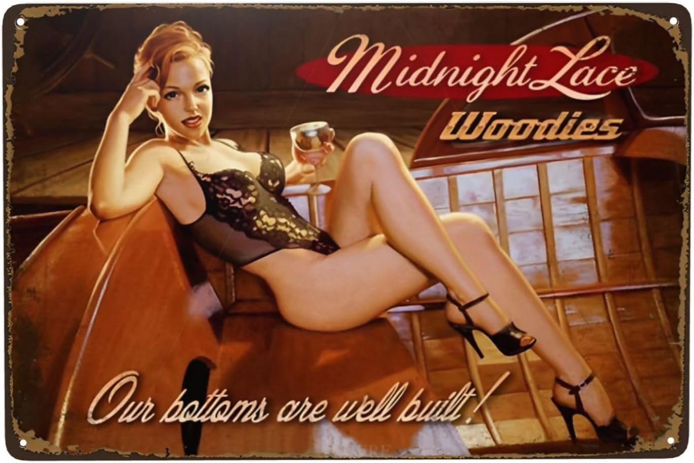 Women Accessories Poster - Letrero de metal vintage con diseño
