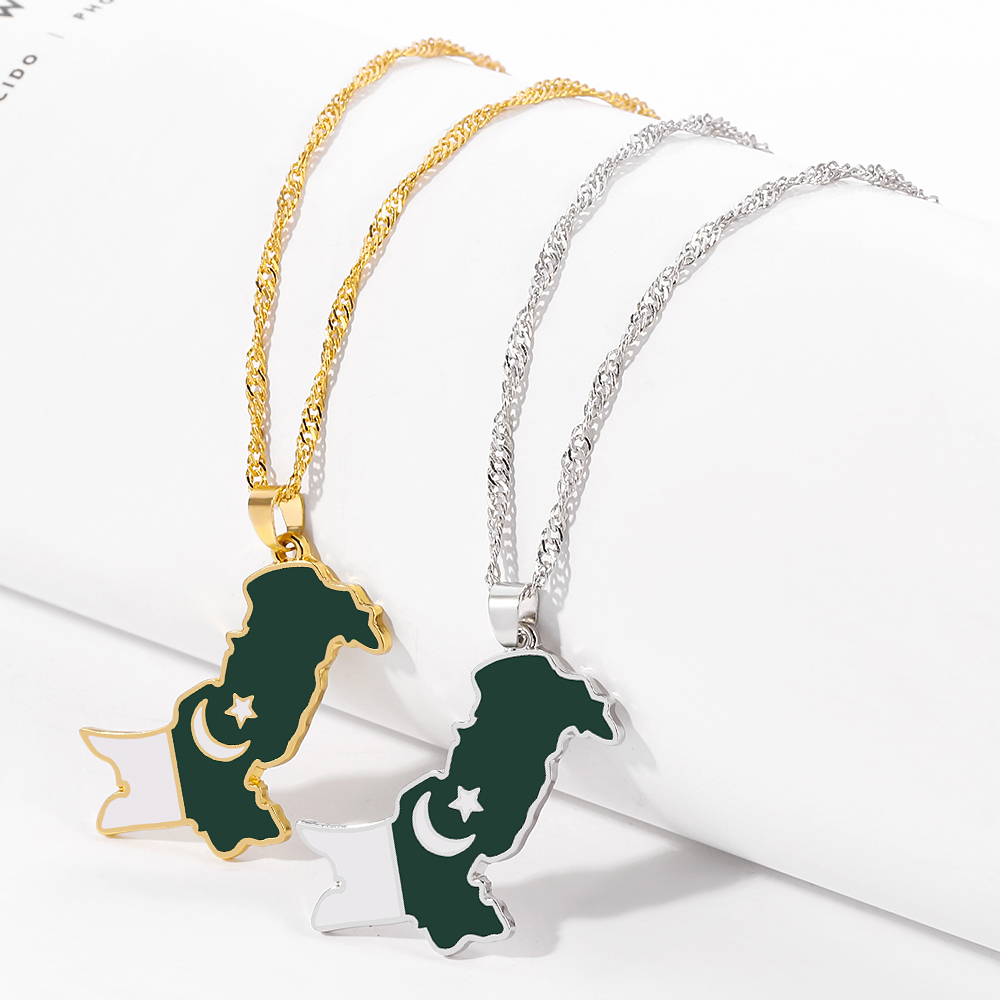 Women Accessories Pakistan - Colgante creativo con diseño de mapa