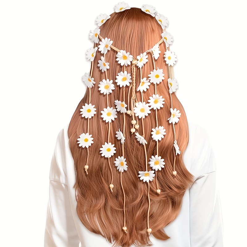 Women'S Accessories In The 70S - Diadema hippie de flores, corona de