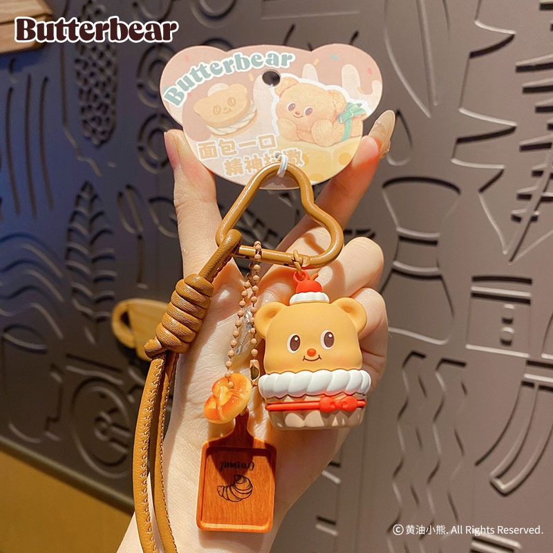 Butter Yellow Women'S Accessories - LLavero Gourmet de oso de mantequilla