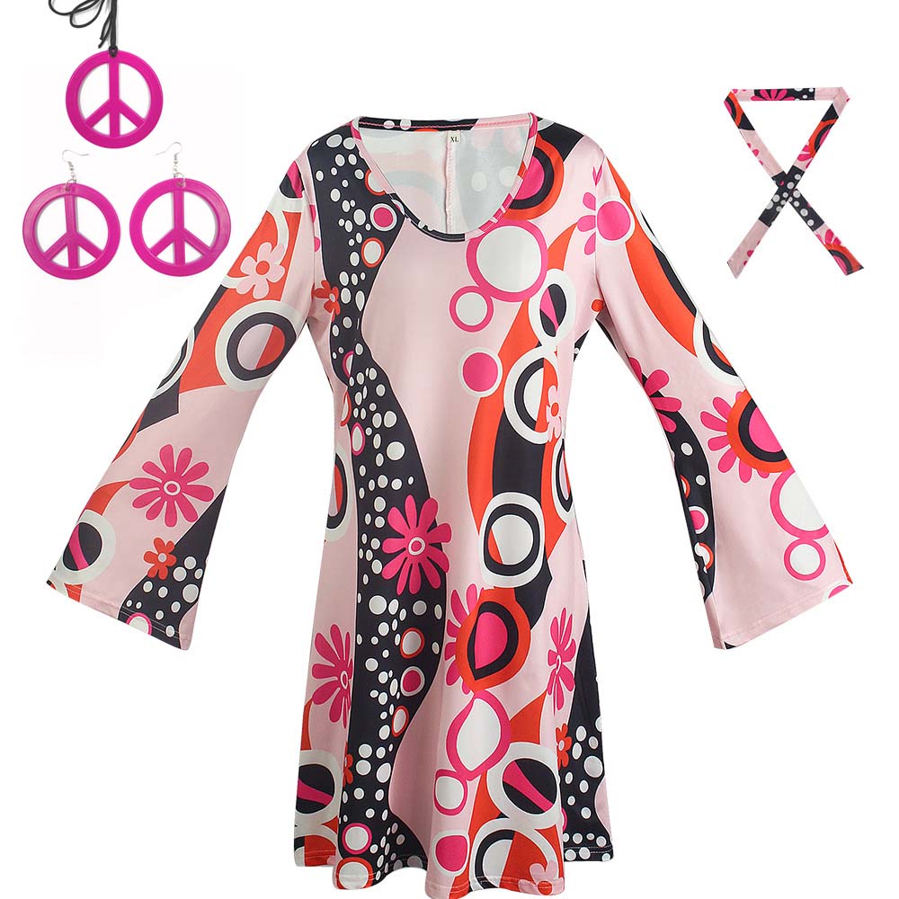Disfraz Hippie Retro de los Añ - Women'S Accessories In The 70S reseña y precio