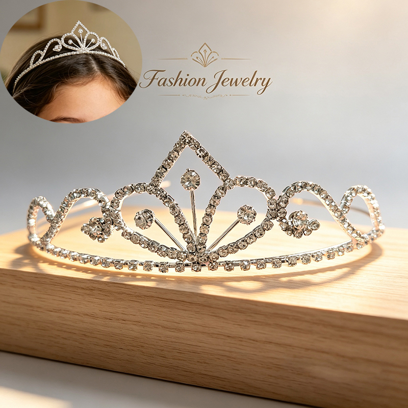Corona nupcial de cristal de l - Queen Accessories reseña y precio