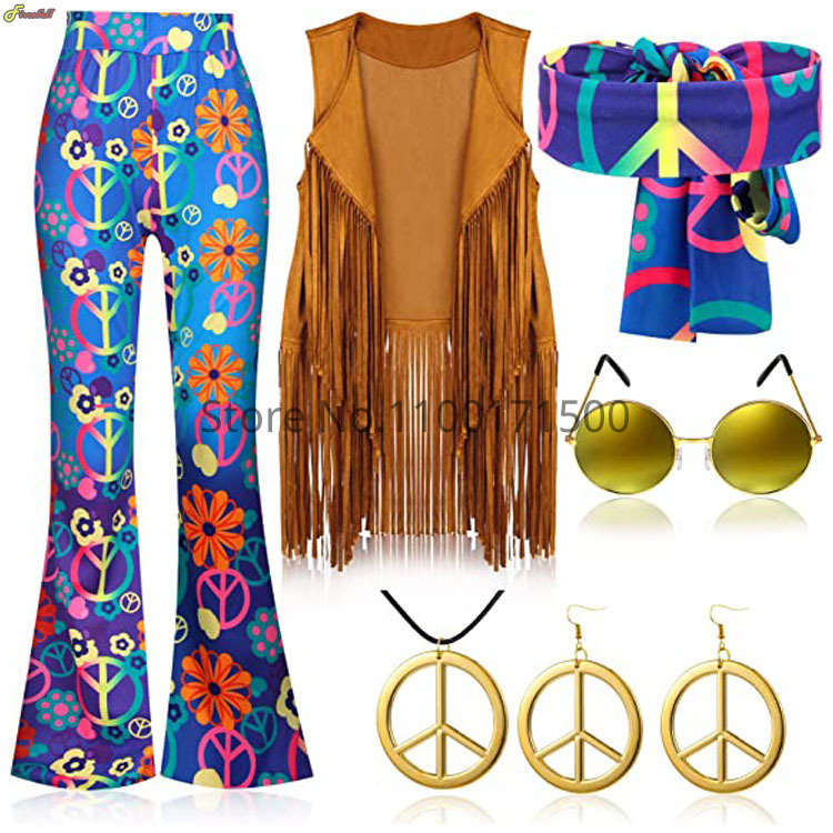 Disfraz Hippie de Halloween pa - Women'S Accessories In The 70S reseña y precio