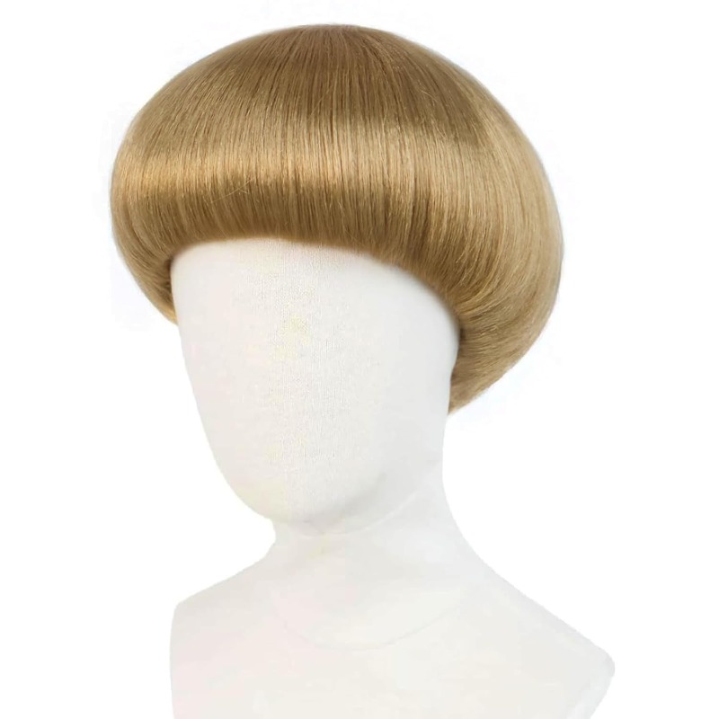Peluca corta rubia estilo bowl - Women'S Accessories In The 70S reseña y precio
