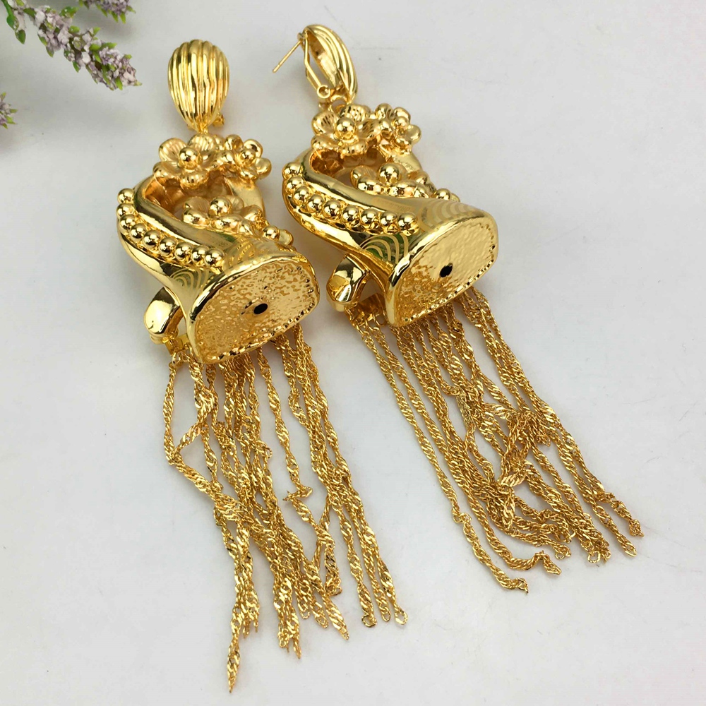 Yuminglai-pendientes de gota d - Women Accessories Dubai reseña y precio