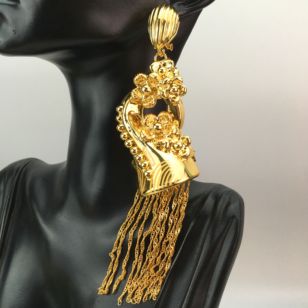 Yuminglai-pendientes de gota d - Women Accessories Dubai reseña y precio