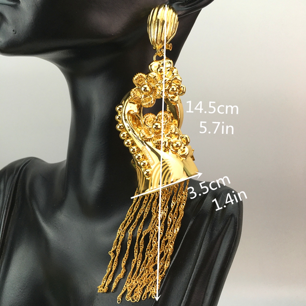 Yuminglai-pendientes de gota d - Women Accessories Dubai reseña y precio