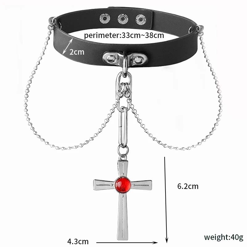 Collar de cristal rojo de Rosa - Women'S Vampire Accessories reseña y precio