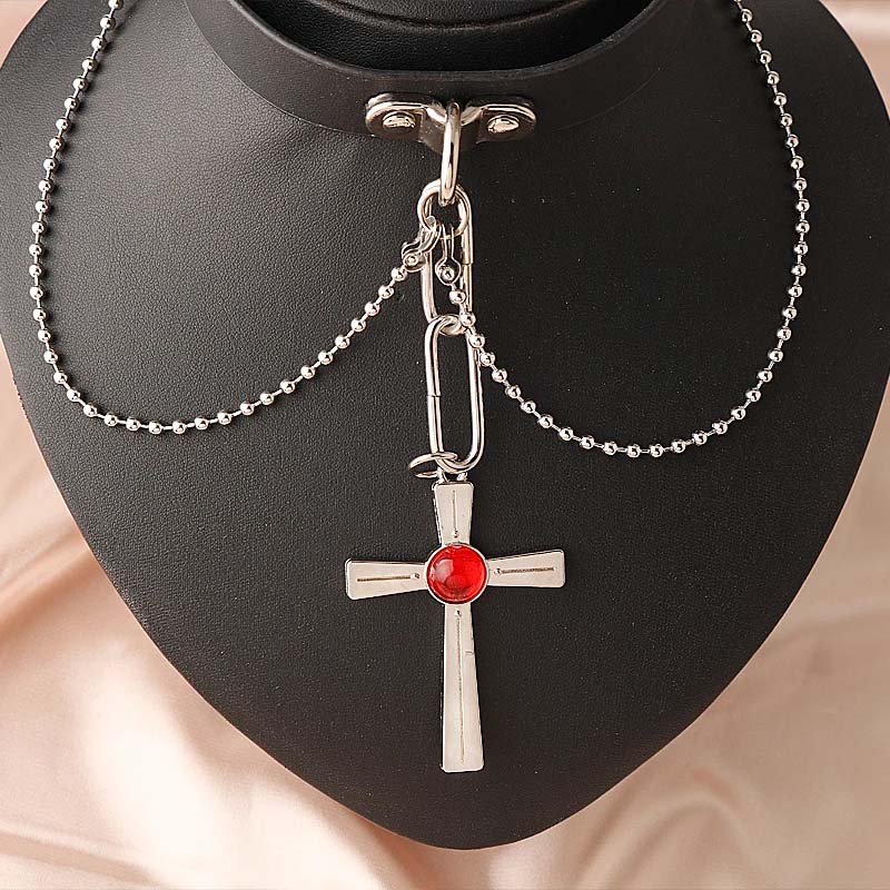 Collar de cristal rojo de Rosa - Women'S Vampire Accessories reseña y precio