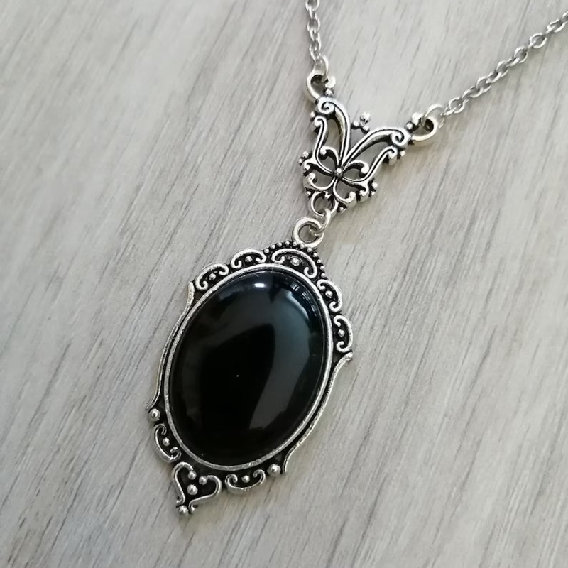 Collar gótico con dije de cris - Women'S Vampire Accessories reseña y precio