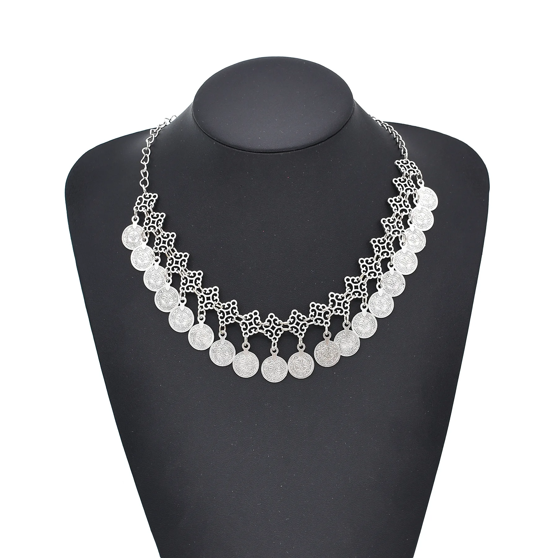 Collar con colgante de monedas - Women Accessories Pakistan reseña y precio