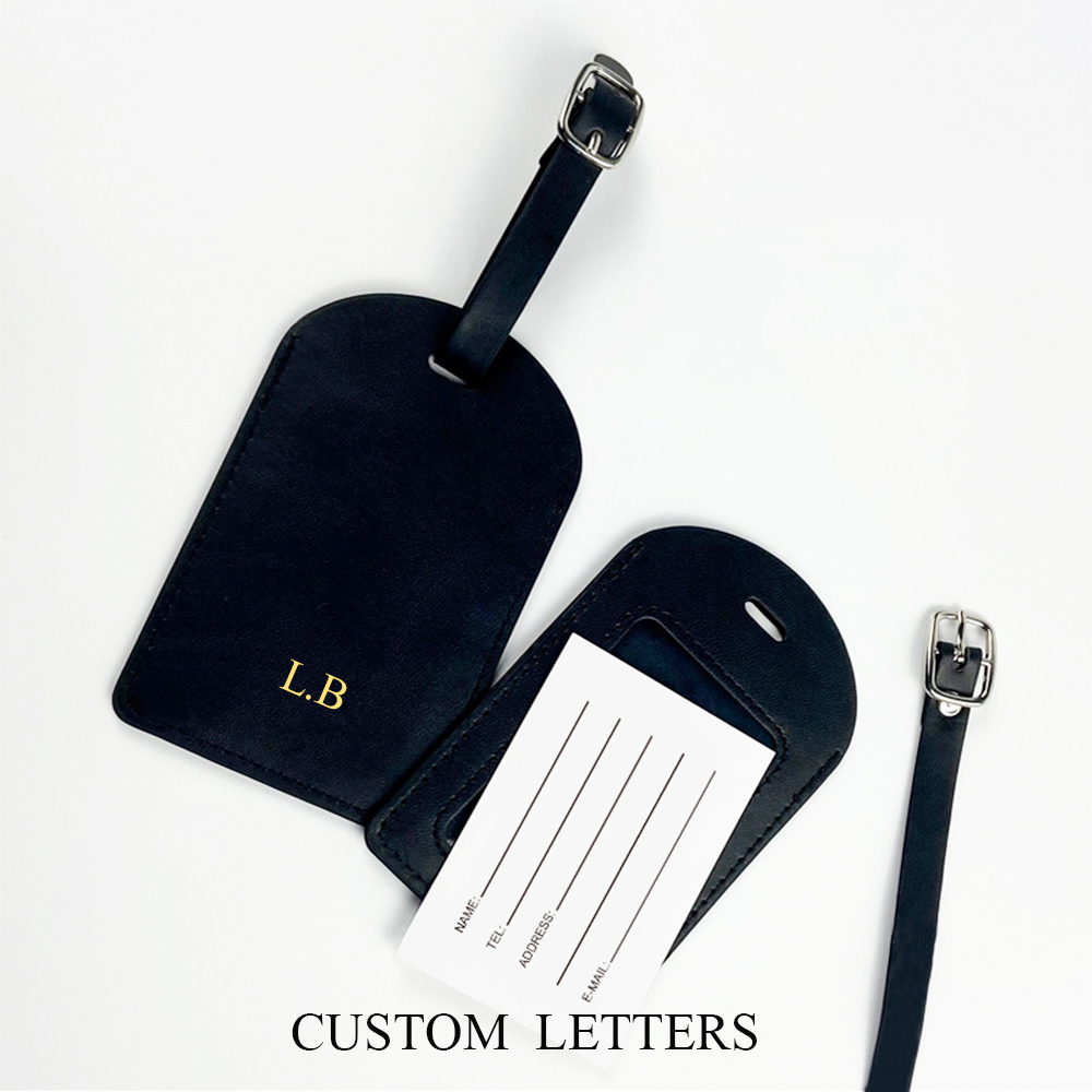 Etiqueta de equipaje con letra - Women Accessories Business Name reseña y precio