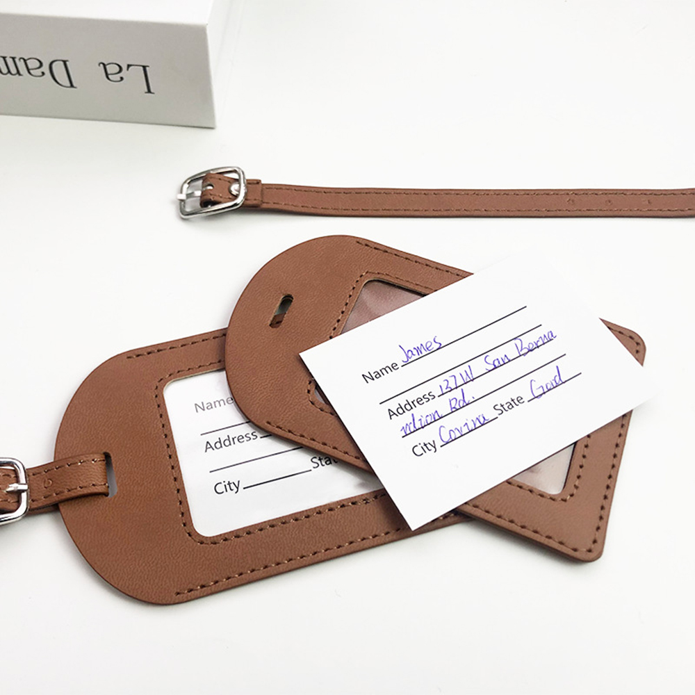 Etiqueta de equipaje con letra - Women Accessories Business Name reseña y precio