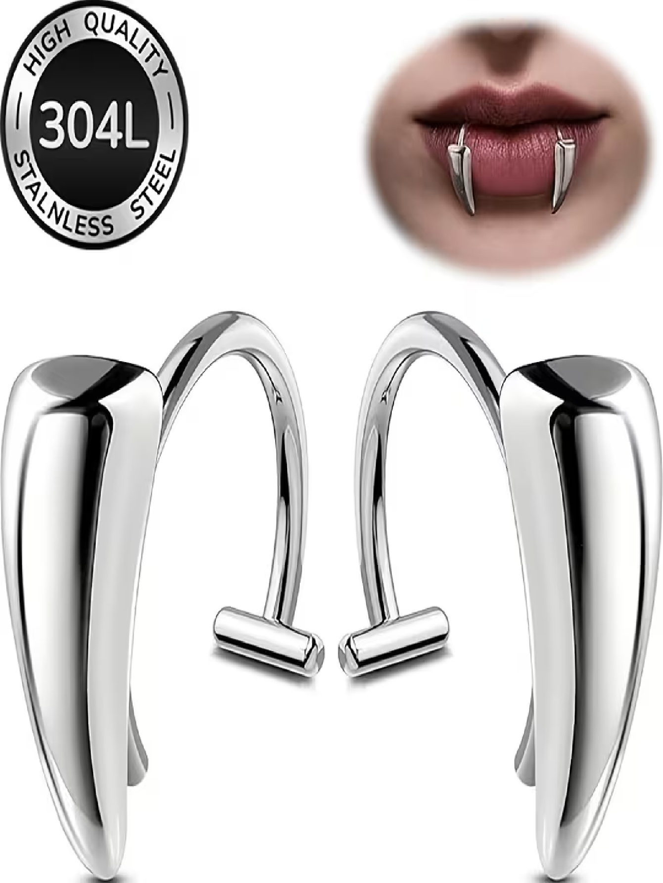 2 Piezas de Anillos de Labio F - Women'S Vampire Accessories reseña y precio